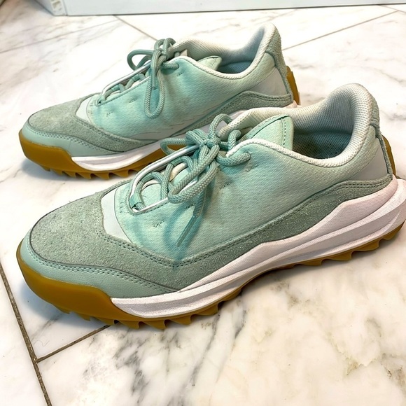 Sorel Shoes - Sorel mint green suede walking shoes